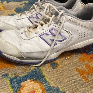 New balance tennis 806 white purple and gray 13